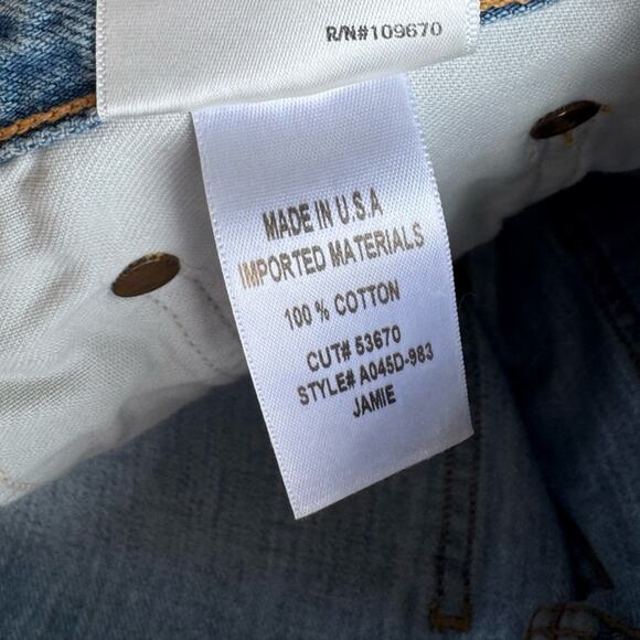 Agolde Jamie High Rise Classic in Shakedown Size 23 or 0 100% Cotton Straight - Picture 8 of 11